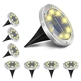 💡【IP65 a prueba de agua para uso en exteriores】 Con el diseño de IP65 a prueba de agua, las luces solares de suelo pueden funcionar normalmente sin importar qué tan húmedo sea como la lluvia o la nieve. Estas luces solares para jardín son ideales para uso en exteriores, como jardines, patios, césped, pasarelas y senderos.