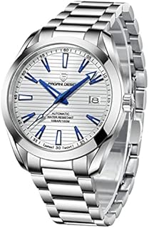 Pagani Design Herren Automatikuhr Japan NH35 Uhrwerk Saphirglas Edelstahlarmband 100 Meter wasserdicht Sportuhr…