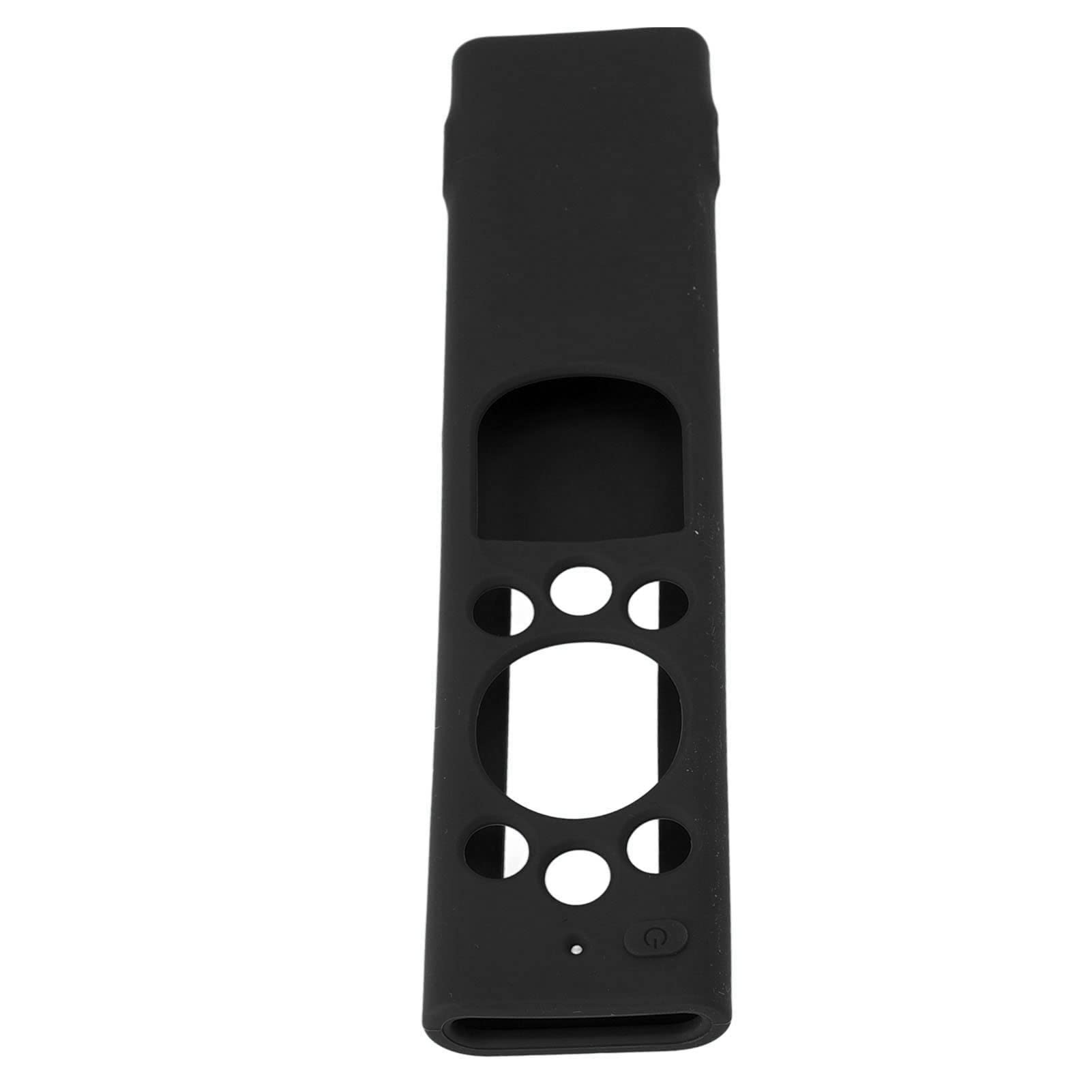 SIXRUN Funda Protectora de Silicona para Control Remoto, Funda Anticaída para Control Remoto, Silicona Suave, Lavable, Antideslizante con Cordón, de Acceso Completo para TM2180Eco Series (Black)