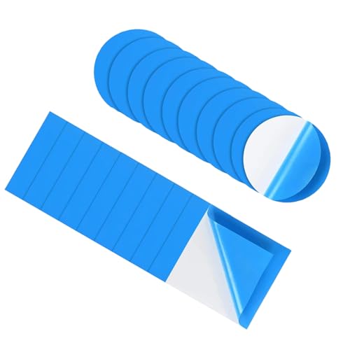 Fonyiunce 20 Piezas Parches Piscina, PVC Flex Tape, Kit de Reparación Piscina Autoadhesivo Impermeable al Agua, Parche Reparación para Lona Piscina, para Piscinas y Castillos Inflables