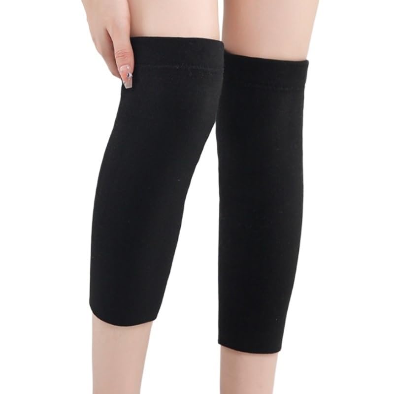 Thickened Fleece Knee Pads for Men Women Providing Warmth to Joints Long Tube Leg Protectors