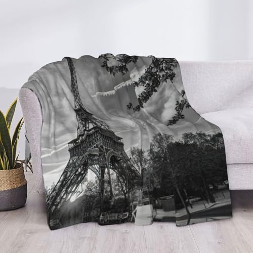Couverture de lit legere anti transpi en microfibre Tour Eiffel - 6