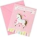 Creative Converting Carousel Foldover Invitations Party Supplies, Multicolor