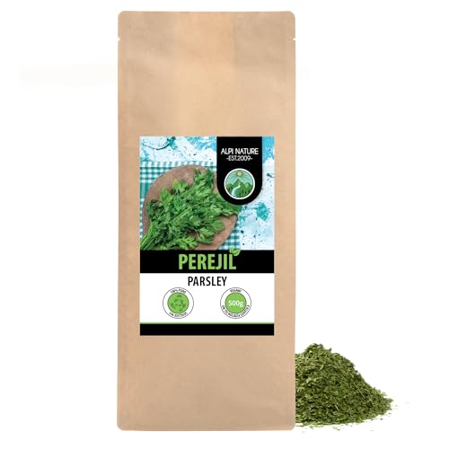 Alpi Nature Perejil Seco 500g, Hierba Seca y Triturada, Especia de Perejil para Cocinar