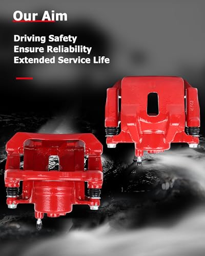 Image of cciyu 19B2698 19B2699 Front Left & Right Brake Calipers With Bracket For Pontiac For Vibe 2003-2008,For Toyota For Corolla 2003-2008,For Toyota For Matrix 2003-2008