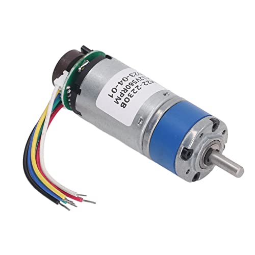 Motor de engranajes planetarios DC 12V 560RPM de alta torsión con codificador integrado 4