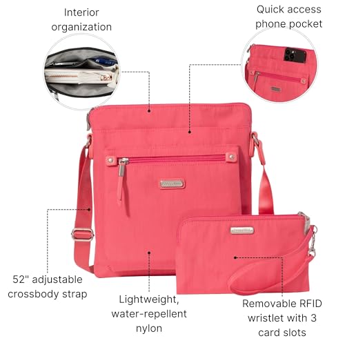 Image of Baggallini womens Go Bagg With Rfid Phone Wristlet