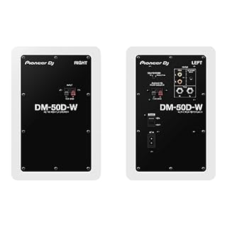 Pioneer DJ DM-50D Active 5-inch Desktop Monitor Speaker, White