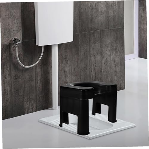 Taburete para inodoro para sentadillas de 26,5 cm y alza de baño ergonómica 8