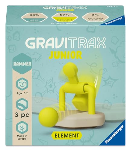 Ravensburger Gravitrax Junior Element MyHammerMarteau Circuit de Billes Jeu de Construction créatif Parcours de Billes à Construire Dès Version française 27518