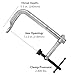 Strong Hand Tools Regular Duty Bar Clamp, Clamping Pressure: 2,400 LBS, Throat Depth: 5-1/2″, UM165, Capacity: 16.5