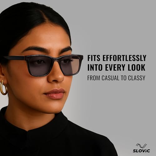 Image of SLOVIC Sunglasses for Men Stylist | UV Protection Goggles for Man | Lightweight & Durable Polycarbonate Material | Unisex Gift for Man & Women | Mens Fashion Sunglasses