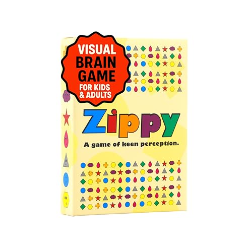 Zippy - Award Winning Visual Brain Game for Kids and Adults - The Amazing Game of Keen Perception - Fun, Portable, Easy-to-Learn Visual Card Game for Kids, Adults, and Families