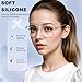 Eyeglass Nose Pads,40Pack Silicone Nose Pads for Glasses,Professional Adhesive Glasses Noses Grips Non Slip for Eyeglasses Sunglasses,1mm,Clear.
