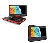 11.5' ieGeek Red Portable DVD Player and Car Headrest Mount Holder