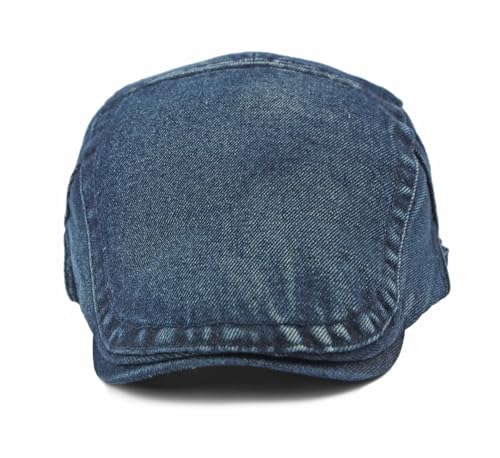 Image of Cotton Newsboy Cap,Breathable Ivy Gatsby Cabbie Beret Hat for Men's Women Driving Hunting Golf