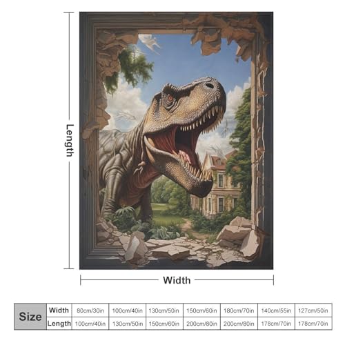 Manta de franela de dinosaurios para cama o sofá en noches frías 6