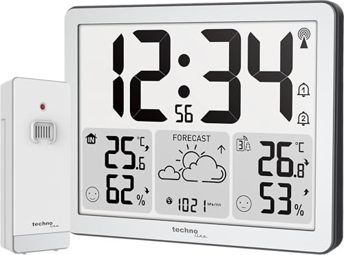 WS6780-2 in 1 Funkuhr und Funkwetterstation in einem, Innen- und Außéntemperatur, Luftfeuchtigkeit, Luftdruck, bis zu 3 Sender (ein Sender inklusive) WS6780-2 in 1 Funkuhr und Funkwetterstation in einem, Innen- und Außéntemperatur, Luftfeuchtigkeit, Luftdruck, bis zu 3 Sender (ein Sender inklusive)
