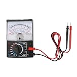 Telituny Analog Multimeter, Pointer Multimeter, 18 Ranges 21 Gears, 2.5% Accuracy, for Measuring AC/DC Voltage, Current, resistances, Audio Frequency, Electrician Tool, Teaching &