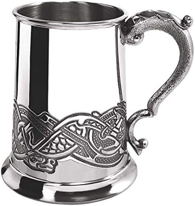 English Pewter Company Celtic Lion Design 1 Pint Pewter Tankard [CEL137]