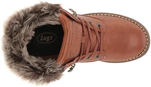 Lugz Women's Flirt Hi Faux Fur Fashion Boot, Rust/Gum, 7.5 | Image 4