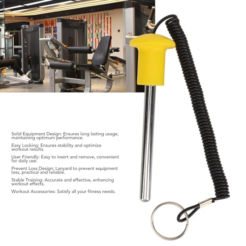 Culnflun Pasador de Pila de Pesas para Gimnasio, Entrenamiento de Fuerza Magnética, Tornillo de Entrenamiento de Fuerza magnética con Cuerda de tracción - imagen 2