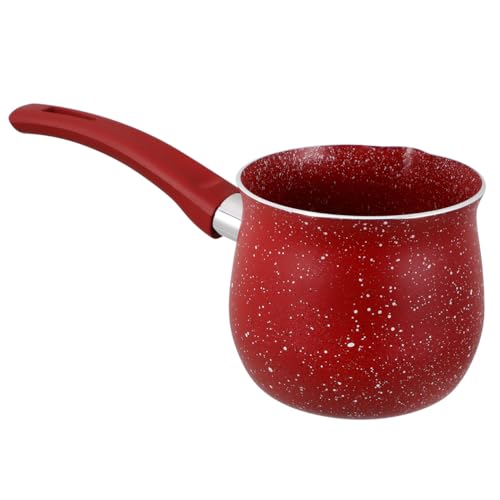 VINTORKY Turkish Coffee Pot 3.93In Stainless Steel Milk Butter Warmer Pan with Antiscald Handle Stovetop Saucepan for Heating Tea and Melting Butter