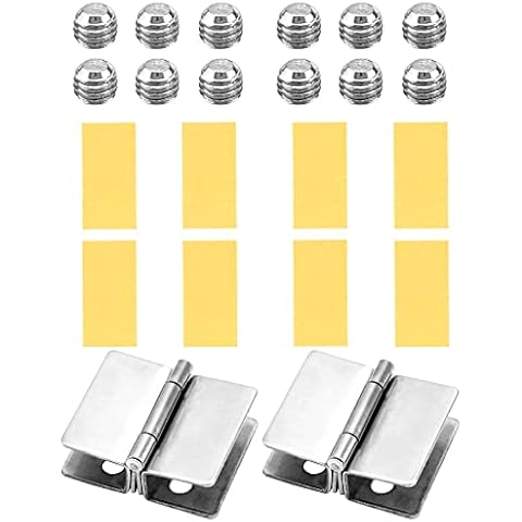 QWORK® 2 Pack Shower Screen Hinge Clamp Cover
