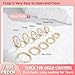 5 Pairs Small Gold Huggie Hoop Earrings Set Women 14K Gold Plated Cartilage Earrings Hypoallergenic Lightweight Stainless Steel Earrings 2nd 3rd Hole Cute Multiple Piercing Stack Jewelry Trendy Gift