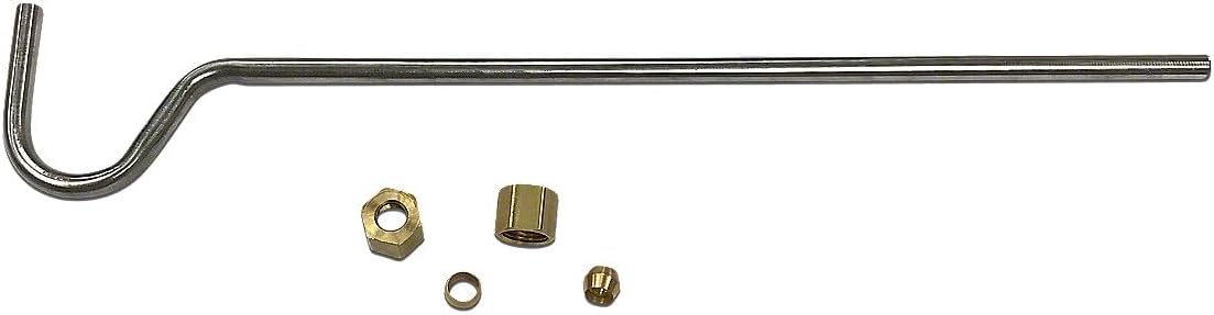Stainless Steel Fuel Line Assembly Fits John Deere 320 330 40 420 430 Tractor (strainer to carburetor) AM1817T