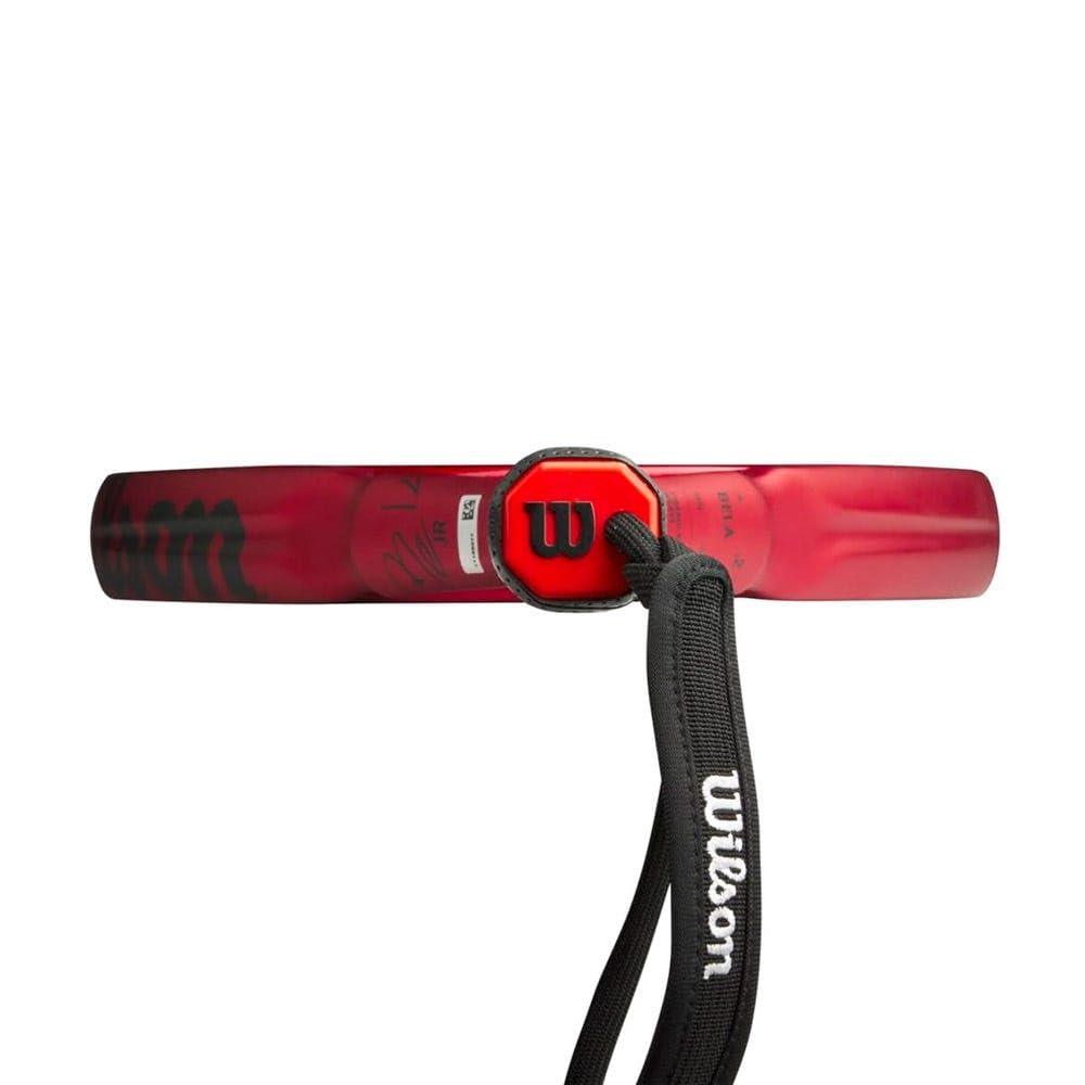 Wilson Raquette de Padel Bela Junior V2, Fibre de Verre/EVA, Rouge/Noir