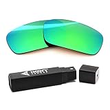 IKON LENSES Polarized Replacement Lenses For Oakley Fives Squared Sunglasses (Emerald Green Mirror)