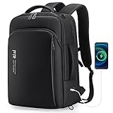 FENRUIEN Erweiterbarer 30L-40L Rucksack Laptop Rucksack 15.6 Zoll für Arbeit mit USB-Ladeanschluss für Die Geschäftsreise Schulrucksack Business Rucksack Herren und Damen Rucksack