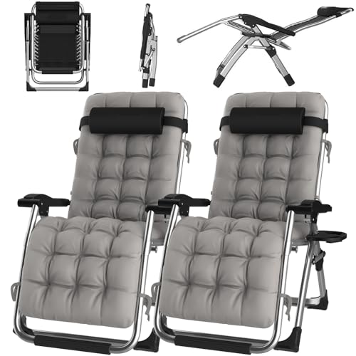 ONKBOITE Pack 2 Tumbona Plegable para jardín