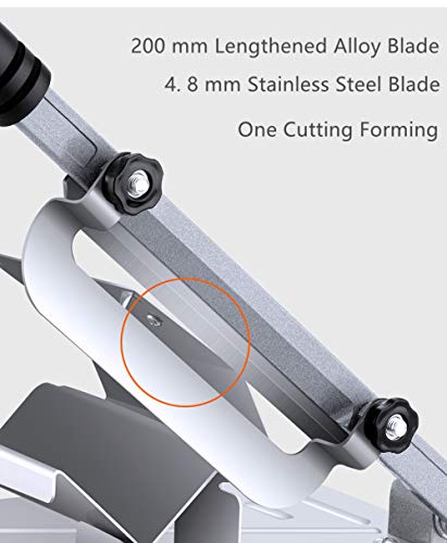 NEWTRY Manueller Fleischschneider, Edelstahl, 0,25–25 mm, verstellbare Dicke, Schneidemaschine für gefrorenes… – Bild 3
