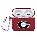 AFFINITY BANDS Georgia Bulldogs Silicone Case Cover Compatible with Apple AirPods Gen 3 (Crimson)