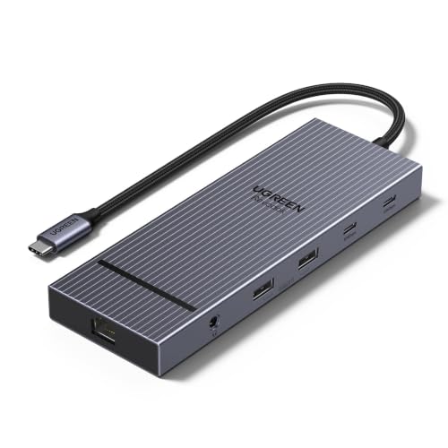 UGREEN USB C Docking Station Triple Monitor 4K, 12-in-1 Dock with 2xHDMI+DP - image 9