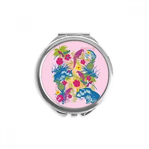 Miroir rond de poche à offrir comme petit cadeau original multicolore
