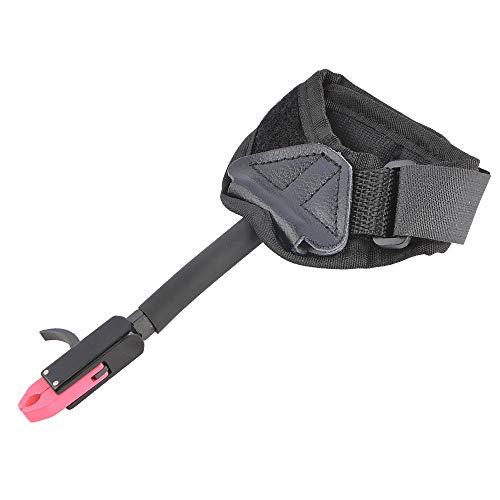 Zshjgjr Archery Bow Release Aid Compound Bow Release Children Release Thumb Trigger Caliper Wrist Release Nylon Strap Quick Release For Youth Practice Training (Pink) #TOP29