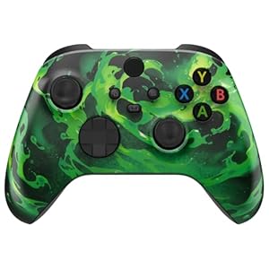 eXtremeRate Carcasa personalizada para controlador Xbox Series X y S – Revitaliza tu mando – Accesorios de repuesto de magia de corrosión cubierta frontal para controlador Xbox Core [control no