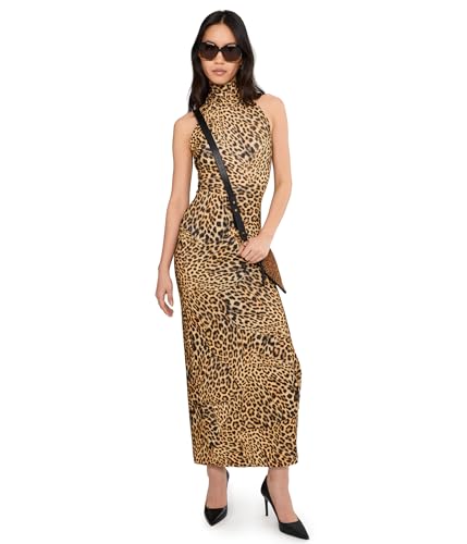Image of Norma Kamali Women's Halter Turtle Side Slit Gown