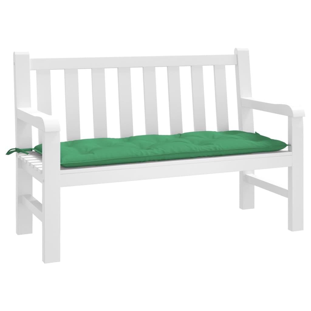 vidaXL Cojín de Banco de Jardín, Almohada para Banca Asiento, Almohadilla para Muebles, Decoración para Patio Salón, Tela Oxford Verde