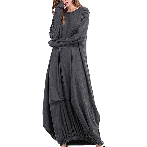 Robe longue à manches longues idéale pour vos sorties d'automne