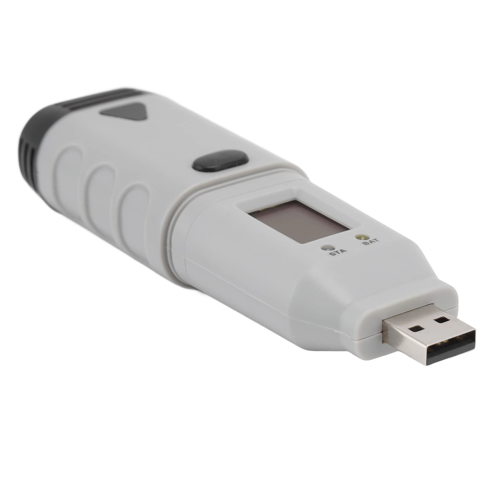 USB Temperatura Medidor de medición de humedad Higrómetro de termómetro portátil ABS para interiores al aire libre