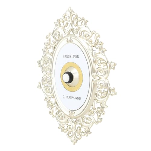 Plaque bouton de cloche ornementale EMUKOEP 7,9x5,9 pour bureau
