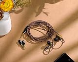 Linsoul Tripowin Amber 32AWG OFC Oxygen Free Cable HiFi IEM kabel z wymienną wtyczką 2,5 mm/3,5 mm/4,4 mm, osłona PVC zastępczy kabel dla audiofilów (2-biegunowy 0,78 mm)