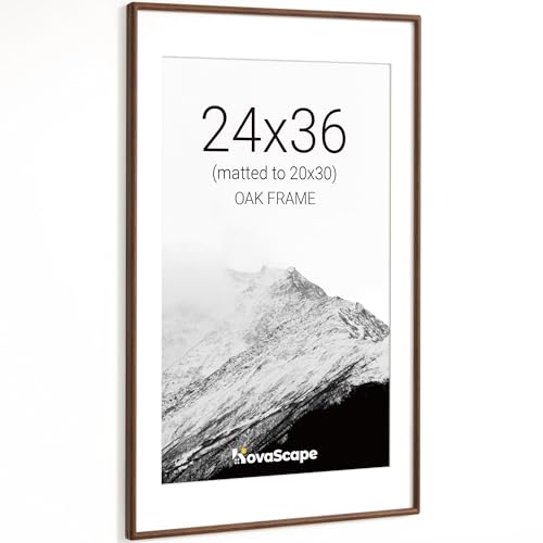Natural Solid Oak Wall Frame for 20x30 or 24x36 Photos