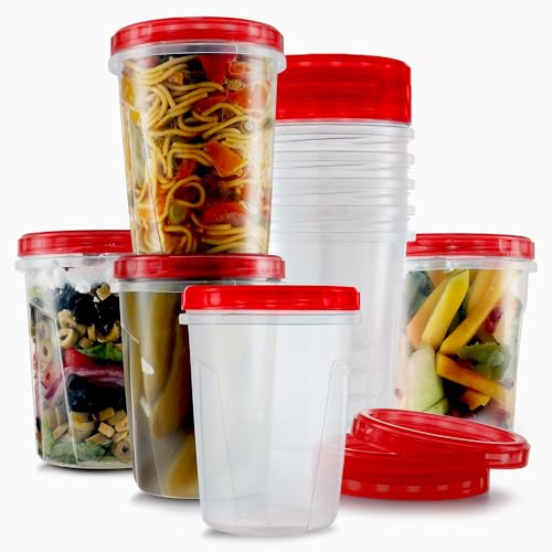Freezer-Containers-for-Food-32-Oz-10-Pack-Freezer-Storage-Containers-with-Twist-Top-Lids-Reusable-Plastic-Soup-Containers-with-Lids-Quart-Containers-with-Screw-on-Covers-Leakproof-BPA-Free