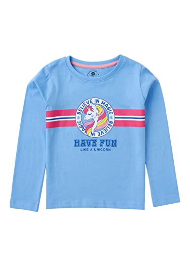 Girls T-Shirts Pack of 3 by Cub McPaws | Kids Cotton T-Shirts for Girls | Long Sleeves Tshirts | for 4-12 Years Girls3