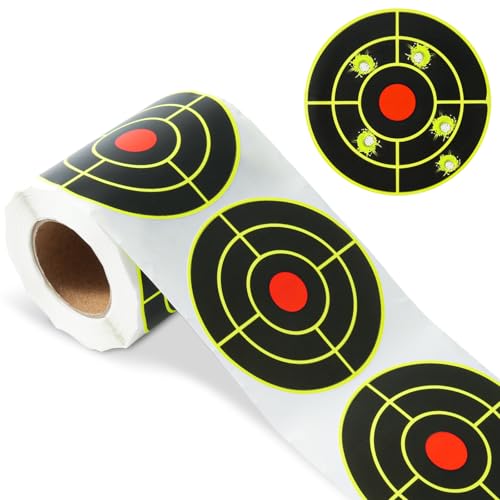 Jieting 3 Inch Shooting Splatter Targets Stickers 200 Pcs Self-Adhesive Reactive Target Stickers for Range Practice Archery Training & Accuracy Feedback (3 Inch (200pcs))